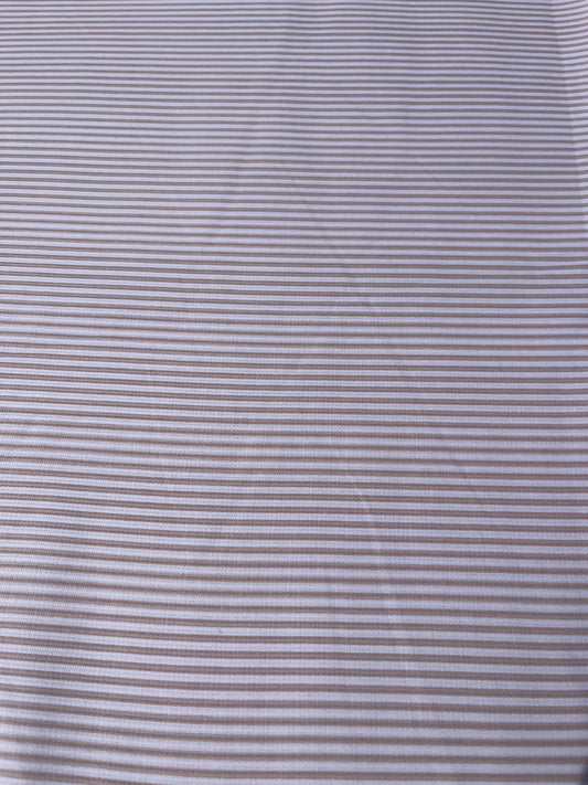Tela Pique Ropa Cama Listada Beige