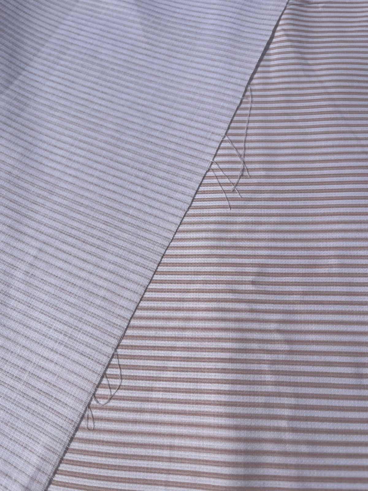 Tela Pique Ropa Cama Listada Beige