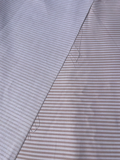 Tela Pique Ropa Cama Listada Beige