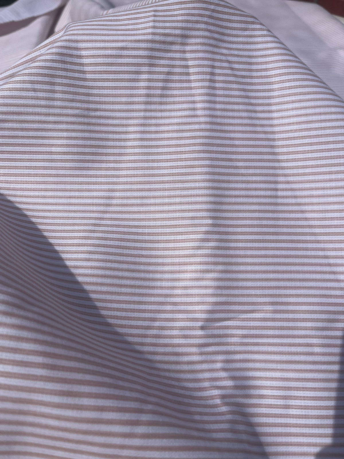 Tela Pique Ropa Cama Listada Beige
