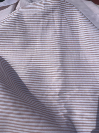 Tela Pique Ropa Cama Listada Beige
