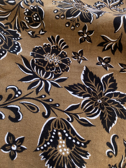 Lino Sepia Flower