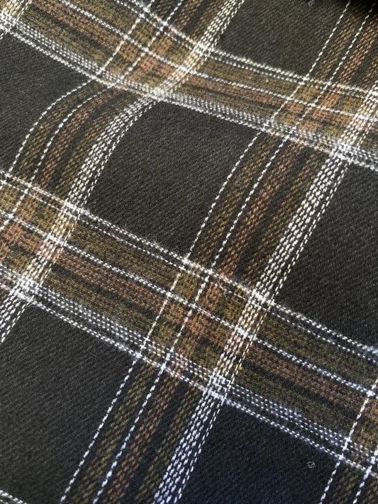Franela Tartan Negro