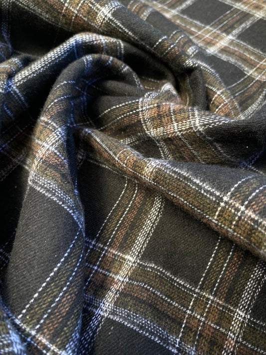 Franela Tartan Negro